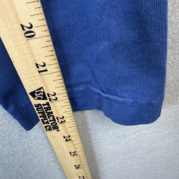 Duluth Trading Polo Shirt Mens L Blue Longtail T Long Sleeve Outdoors Workwear - Picture 9 of 12